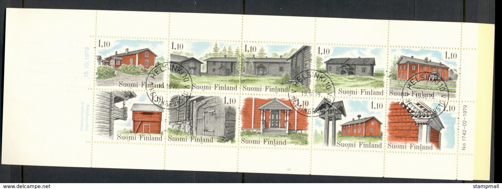 Finland 1979 Traditional Houses Booklet CTO - Booklets