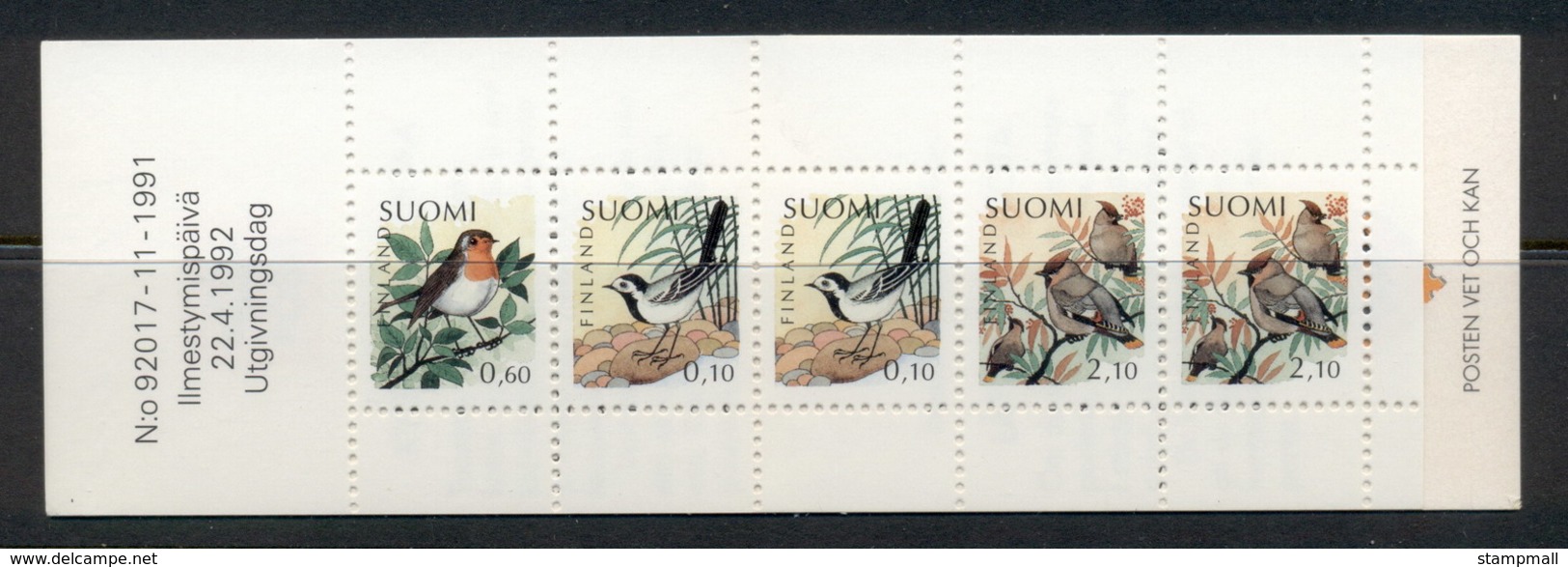 Finland 1991-99 Birds Booklet 1x60, 2x10 , 2x2.10 MUH - Booklets