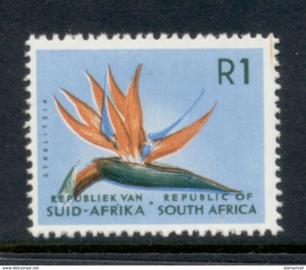 South Africa 1964 Bird Of Paradise Flower Perf. 14  MLH - Unused Stamps