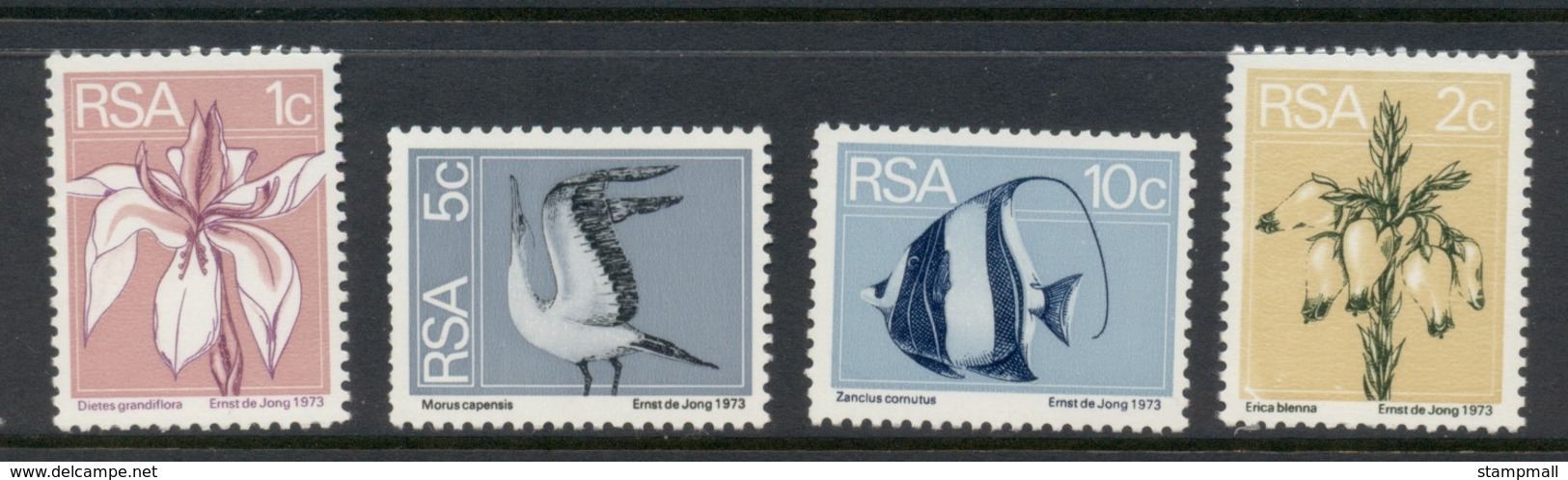 South Africa 1974 Pictorials, Flowers, Fish, Birds  Coils MUH - Unused Stamps