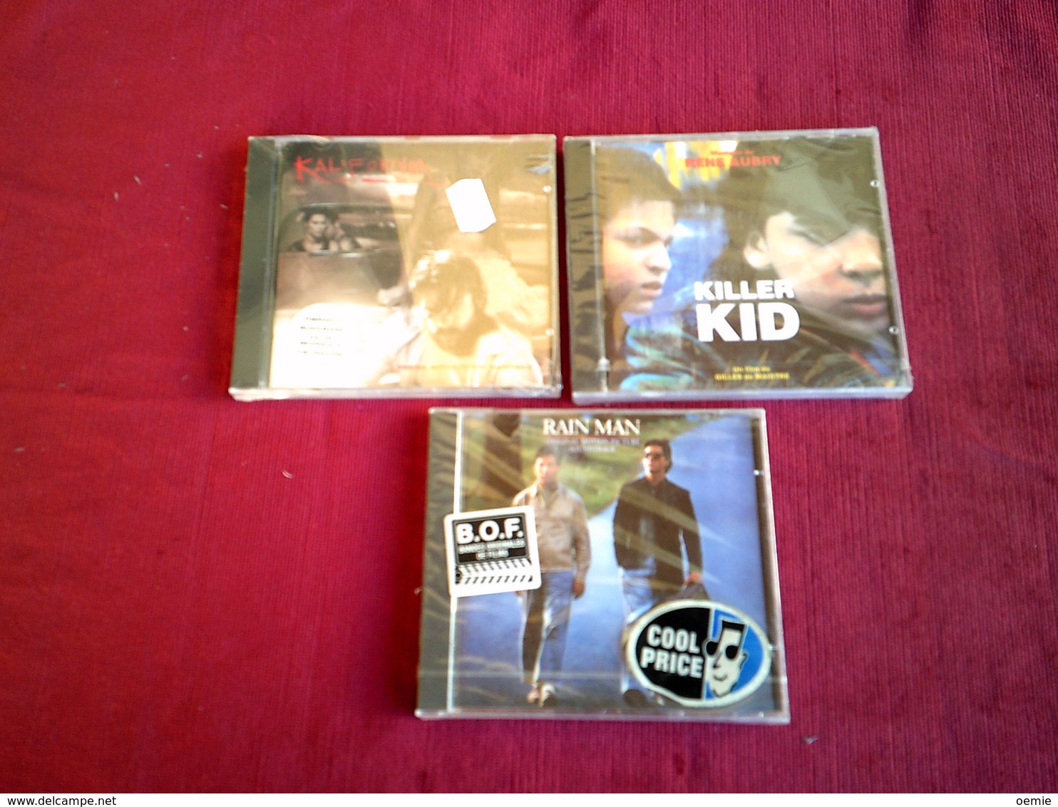 COLLECTION DE 3 CD ALBUMS  DE BANDE ORIGINAL DE  FILM ° KALIFORNIA  + KILLER KID + RAIN MAN - Collezioni