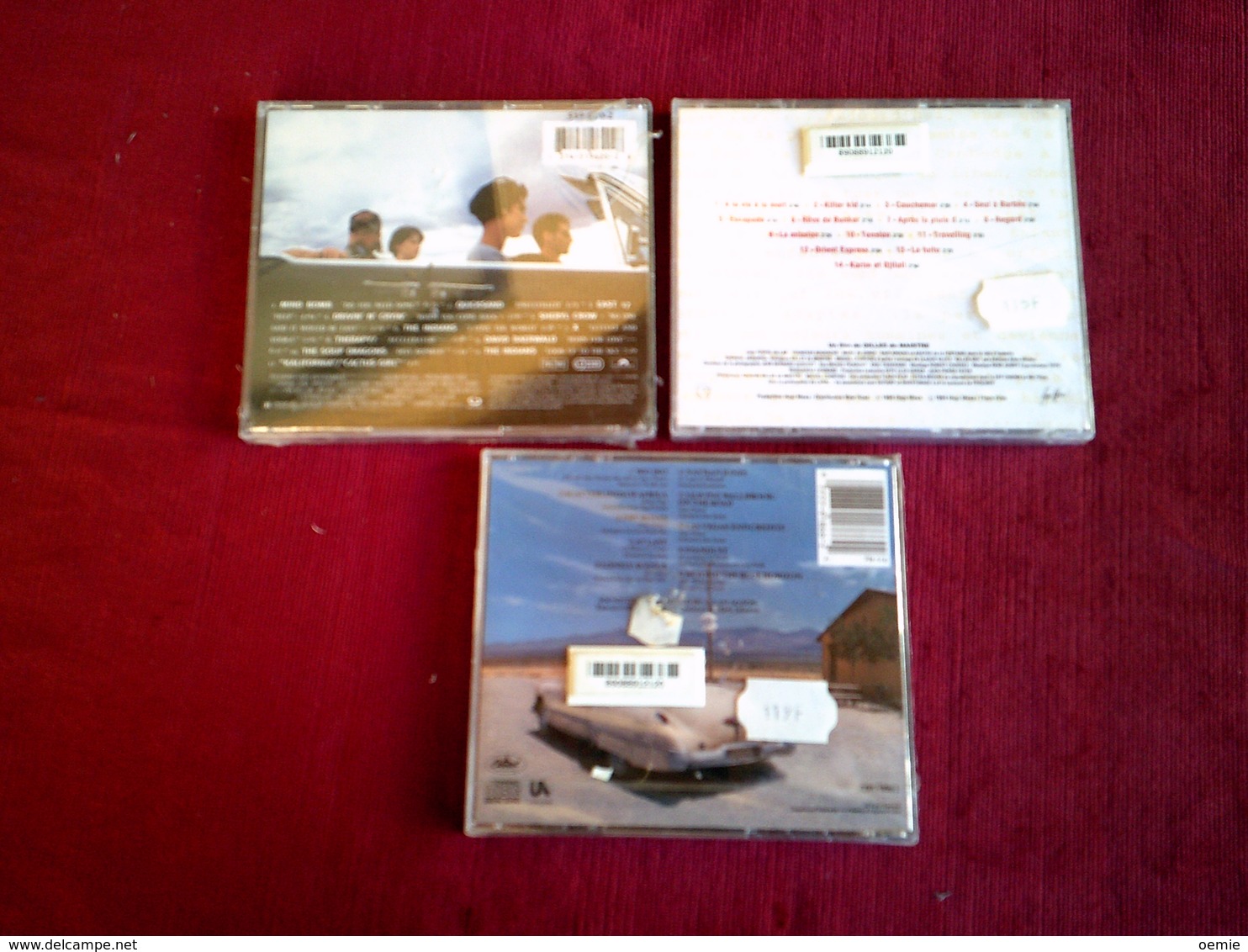 COLLECTION DE 3 CD ALBUMS  DE BANDE ORIGINAL DE  FILM ° KALIFORNIA  + KILLER KID + RAIN MAN - Collezioni