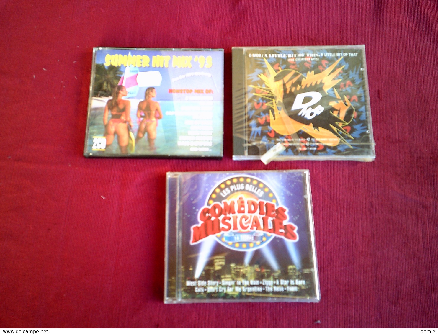 COLLECTION DE 3 CD ALBUMS  DE COMPILATION ° 31 SUMMERS HIT 93 + D MOB 14 TITRES + COMEDIES MUSICALES14 TITRES - Collezioni