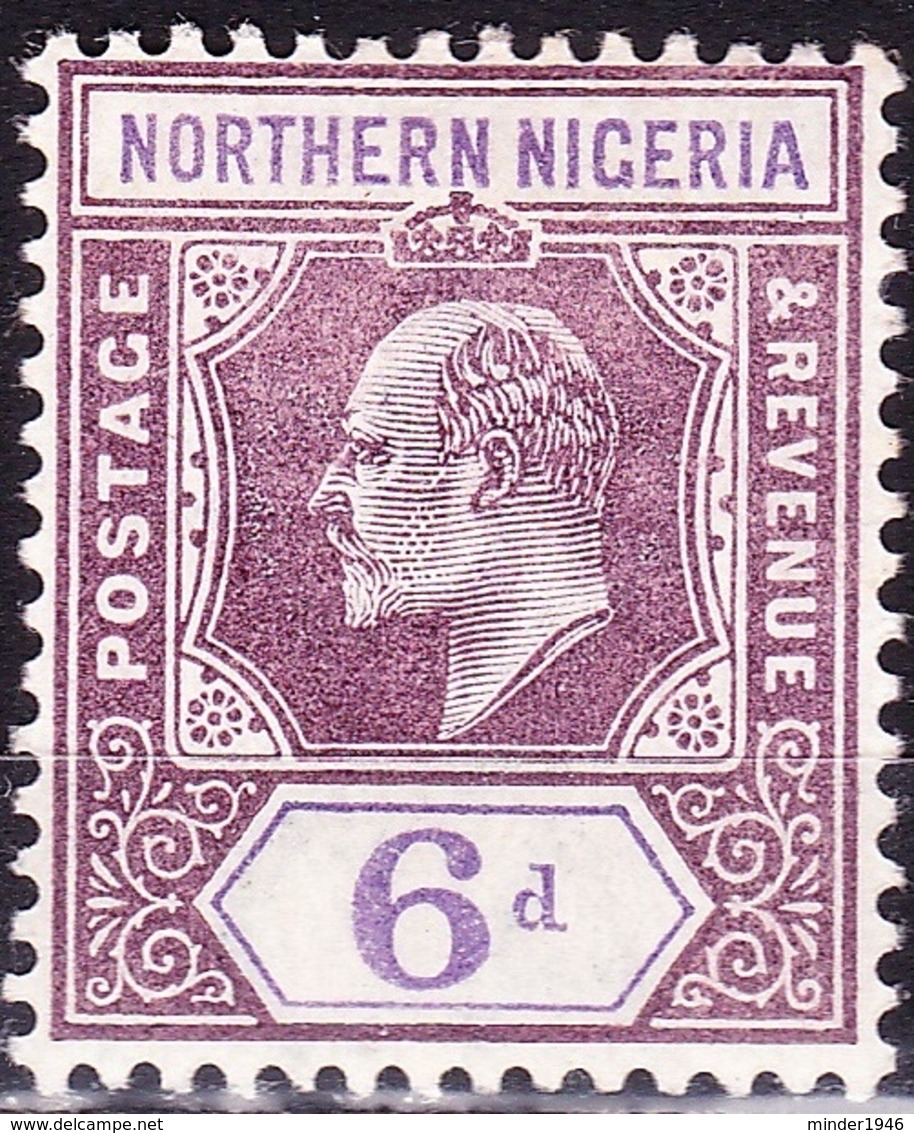 NORTHERN NIGERIA 1902 KEDVII 6d Dull Purple & Violet SG15 MH - Nigeria (...-1960)