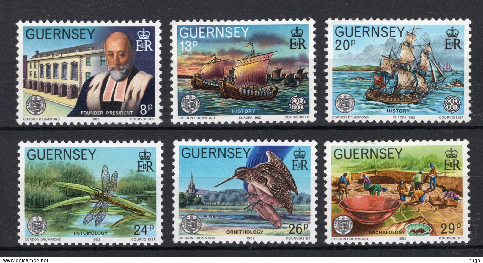 GUERNSEY Yt. 247/252 MNH** 1982 - Guernsey