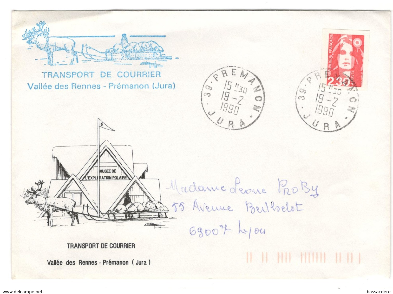 15334 - Transport Du Courrier Par Traineau à Rennes - 1961-....