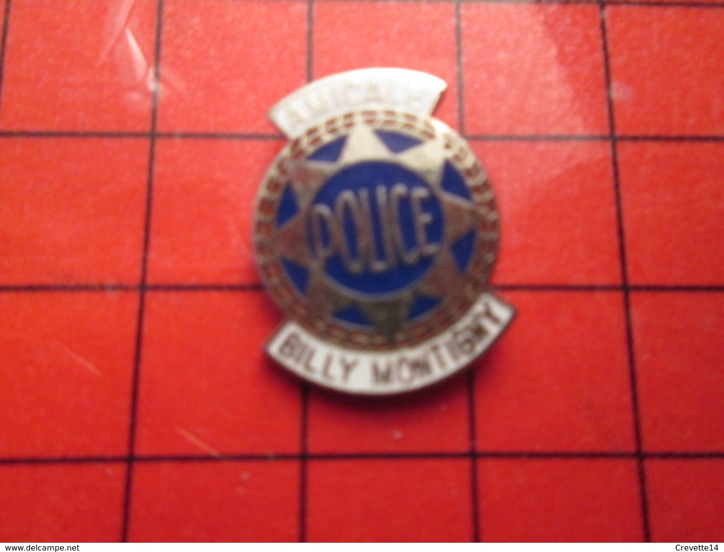 1515A Pin's Pins / THEME POLICE / AMICALE DE BILLY MONTIGNY - Polizia