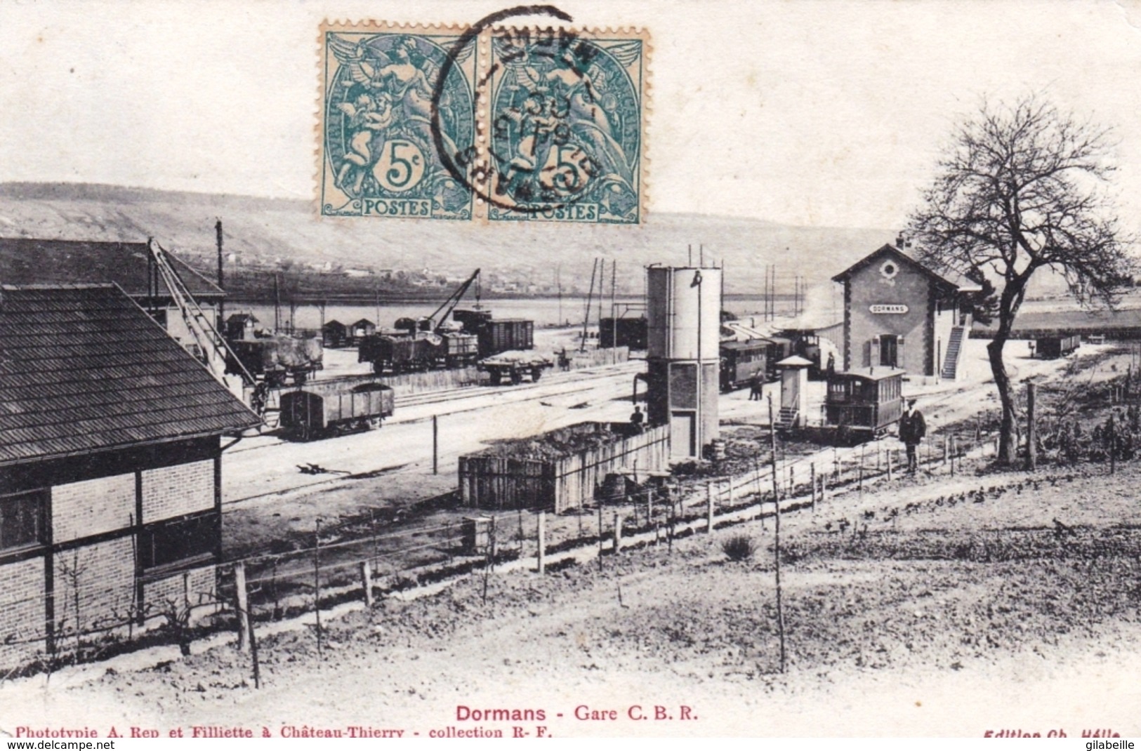 51 - Marne -DORMANS - Gare C.B.R ( Chemin De Fer Banlieue De Reims ) - Dormans