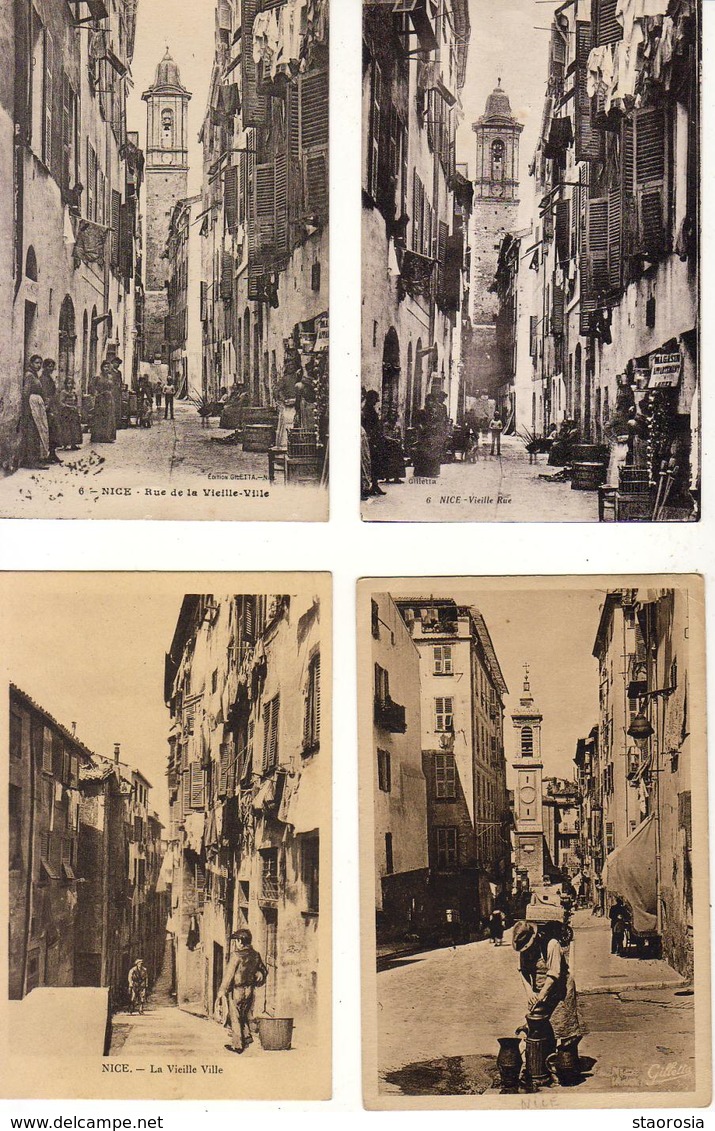 D06 NICE  LOT DE 22 CP LA VIEILLE VILLE ( Format 9 Cm X 14 Cm ) - Life In The Old Town (Vieux Nice)