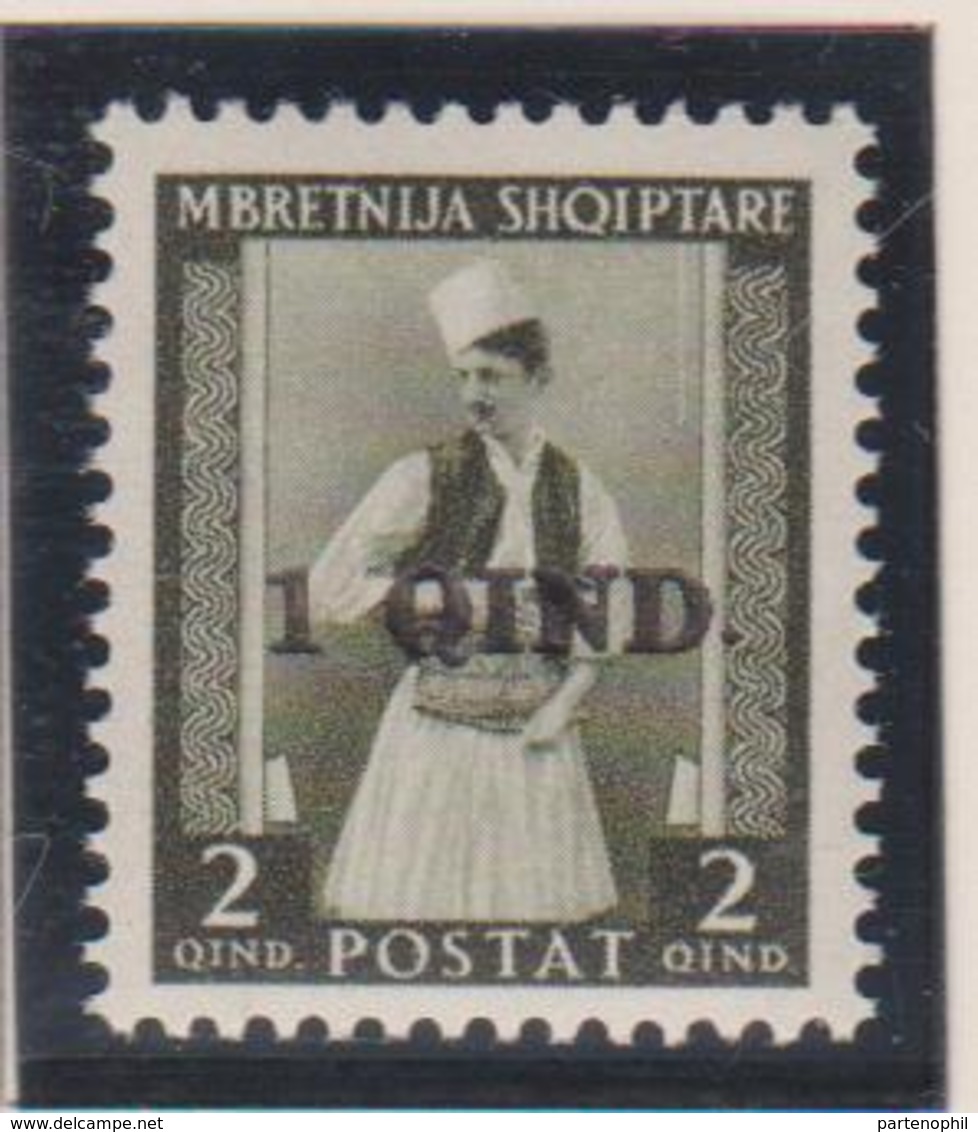 Albania 1942 - Costumi Costumes N. 37 MNH - Albanien