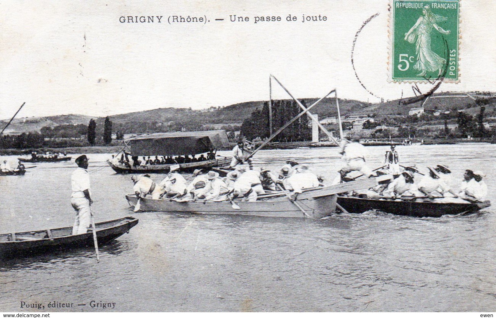 Grigny. Une Passe De Joute. - Grigny