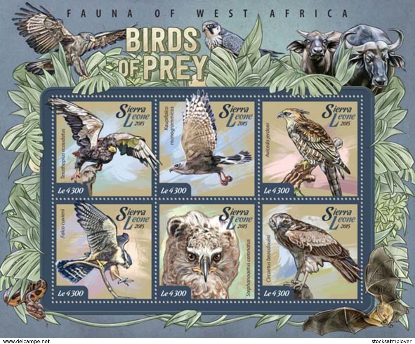 Sierra Leone   2015 Fauna   Birds Of Prey - Sierra Leone (1961-...)