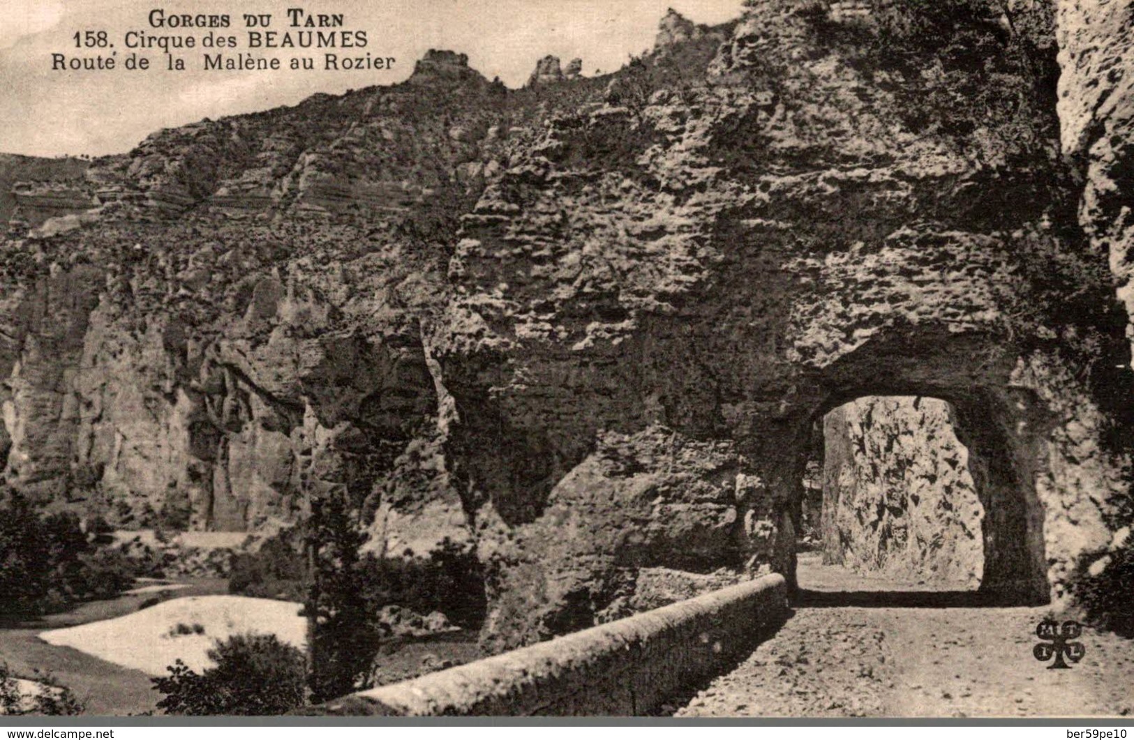 48 GORGE DU TARN CIRQUE DES BEAUMES  ROUTE DE LA MALENE AU ROZIER - Gorges Du Tarn