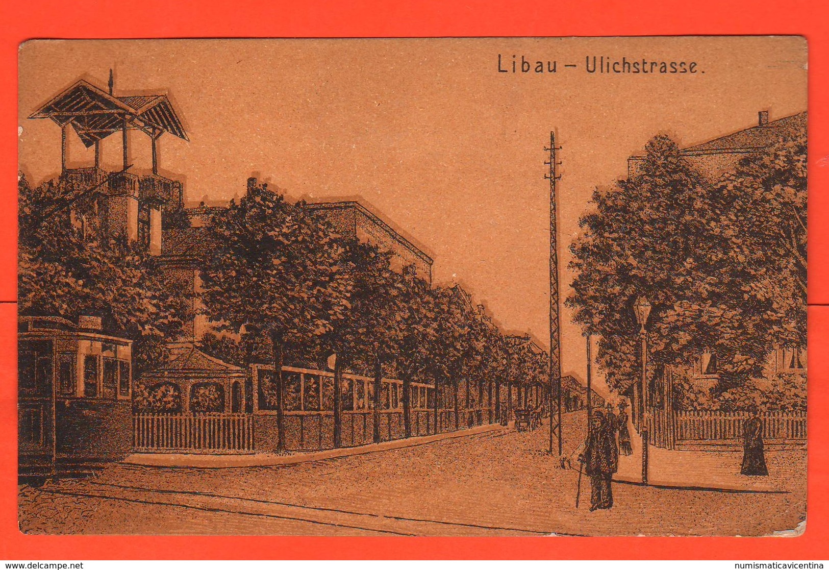 Liepāja City Ulichestrasse  Lettonia Lettland Latvia Old Cpa - Lettonia