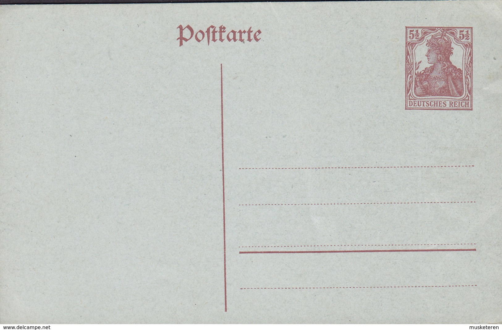 Germany Deutsches Reich Postal Stationery Ganzsache 1916 5½ Pf. Germania Postkarte (Unused) - Postcards