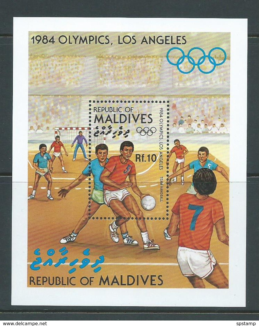 Maldives 1984 Los Angeles 1984 Olympic Games Miniature Sheet MNH - Maldives (1965-...)