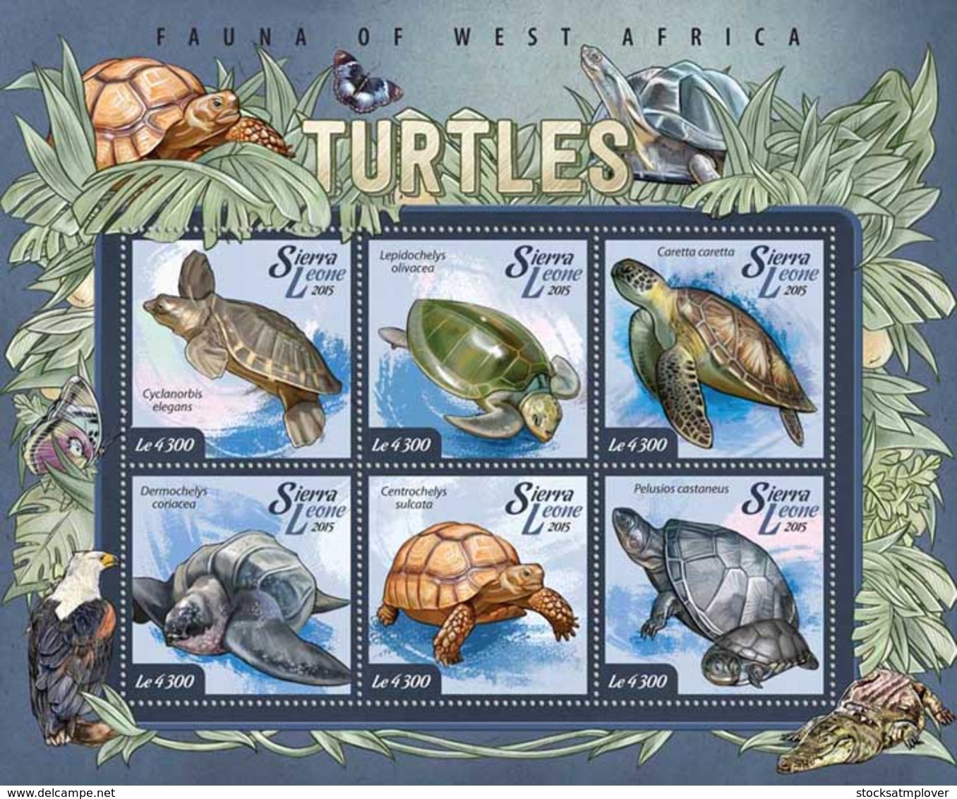 Sierra Leone 2015 Fauna  Turtles - Sierra Leone (1961-...)