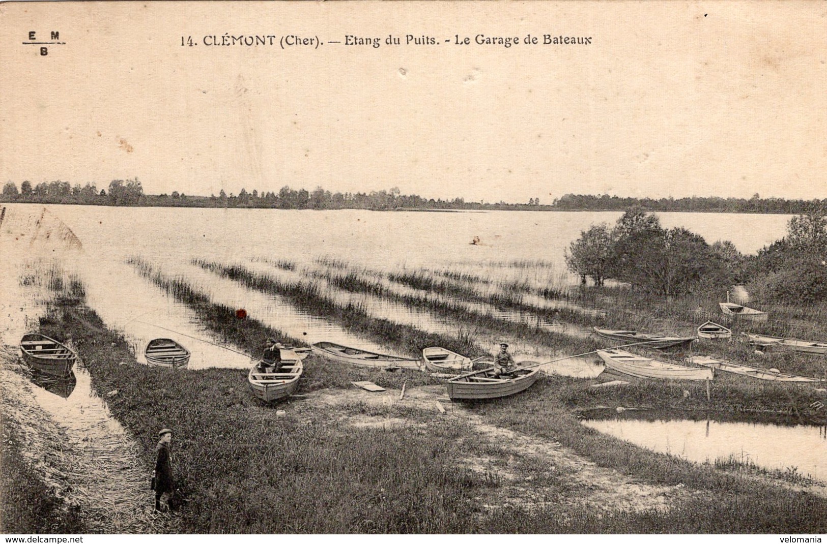 2410 -  Clémont - Etang Du Puits, Le Garage De Bateaux - Clémont