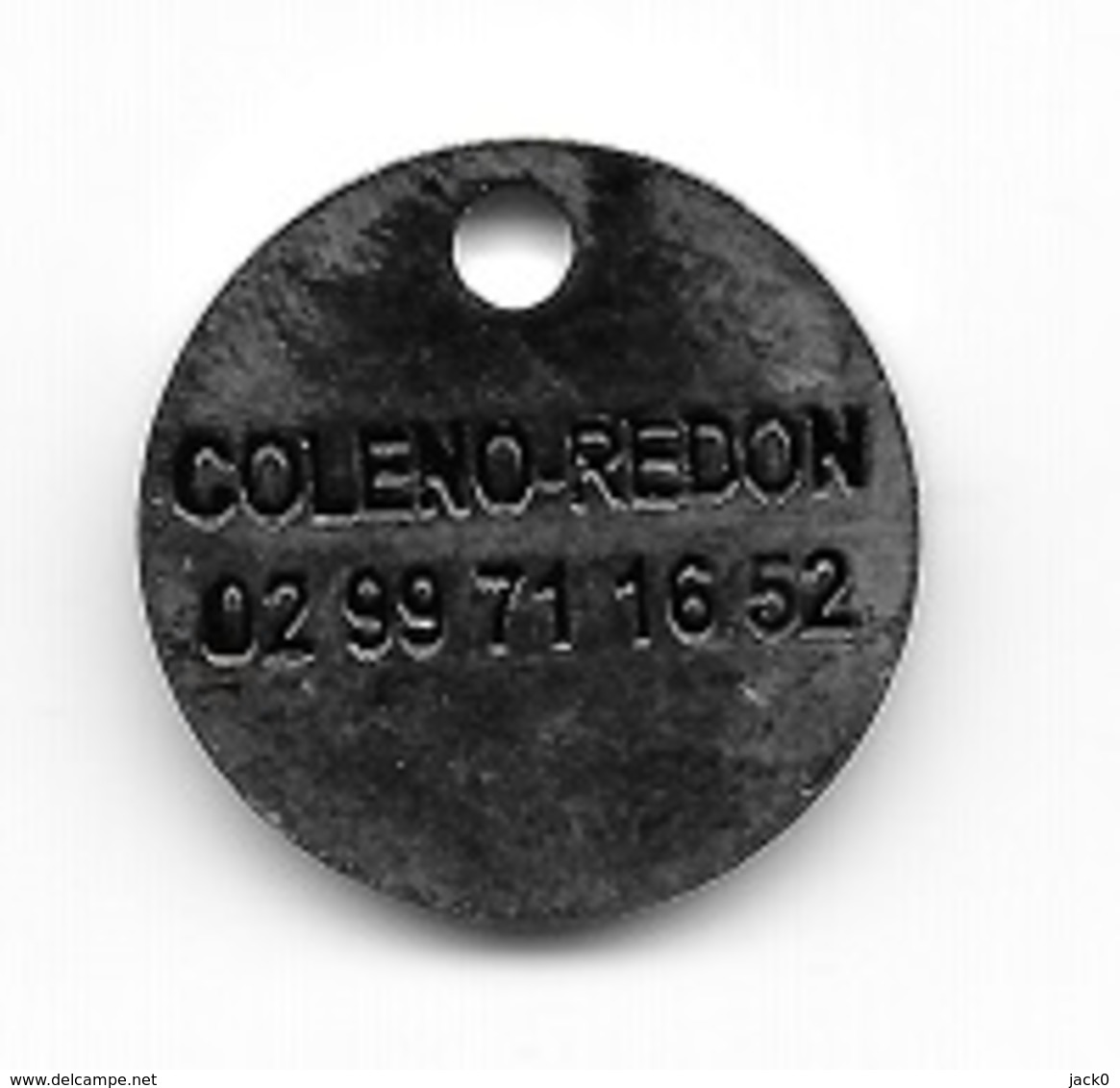 Jeton De Caddie  Ville, Automobile  OPEL  Verso  COLENO - REDON  ( 35 ) Recto  Verso - Jetons De Caddies