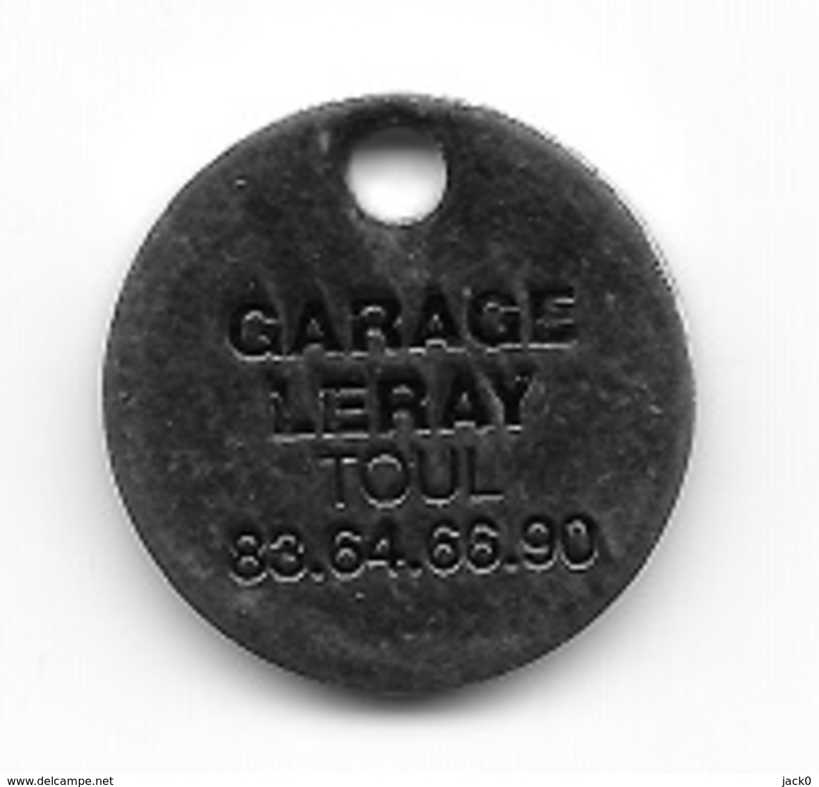 Jeton De Caddie  Ville, Automobile  OPEL  Verso  GARAGE  LERAY, TOUL ( 54 )  Recto  Verso - Trolley Token/Shopping Trolley Chip