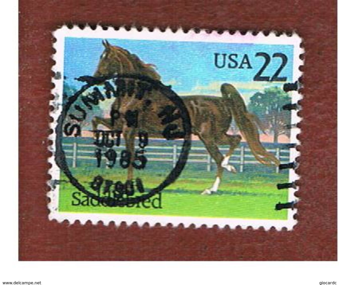 STATI UNITI (U.S.A.) - SG 2196 - 1985 HORSES: EQUUS FERUS CABALLUS  - USED - Usati