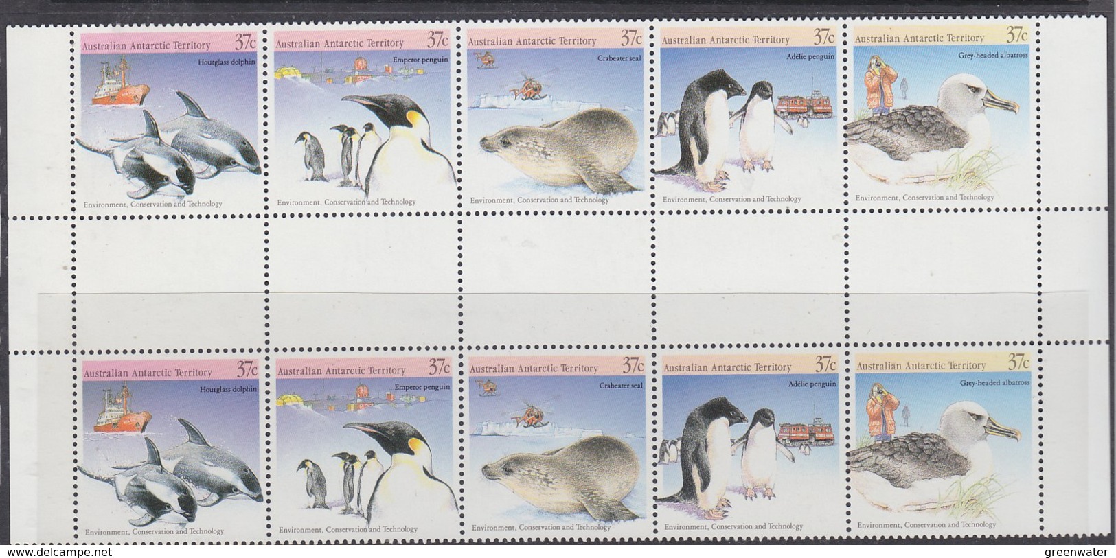 AAT 1988 Environment 5v Gutter ** Mnh (42198) - Ongebruikt