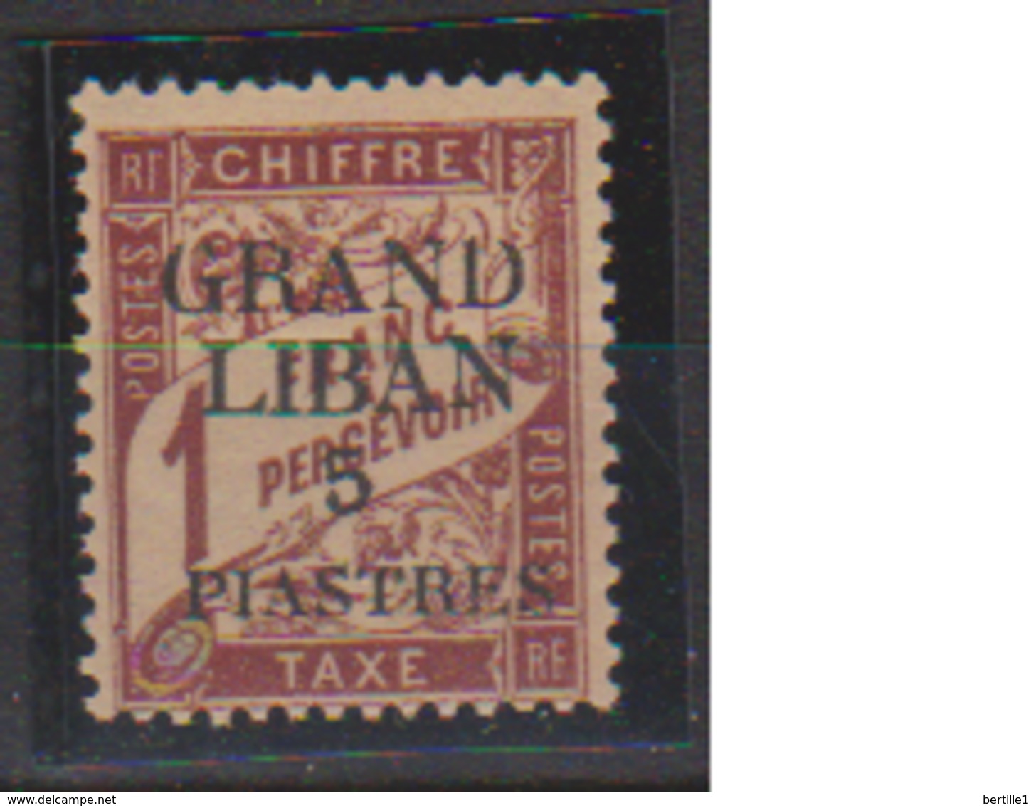 GRAND LIBAN        N°  YVERT  :   TAXE 5   NEUF AVEC  CHARNIERES      ( Ch  2/04  ) - Timbres-taxe