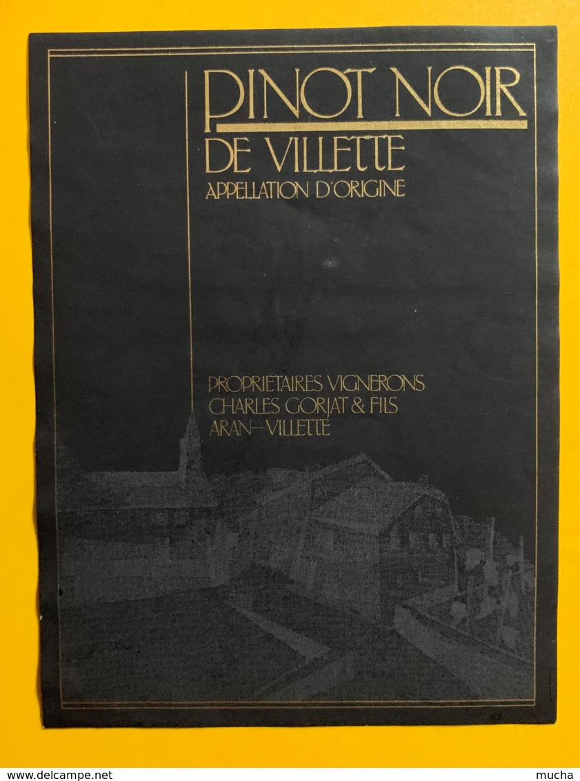 10151- Villette Pinot Noir Charles Gorjat Suisse - Autres & Non Classés