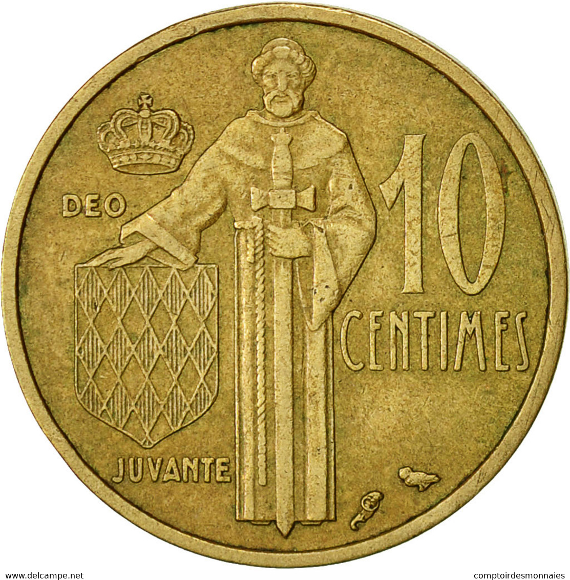 Monnaie, Monaco, Rainier III, 10 Centimes, 1962, TTB, Aluminum-Bronze, KM:142 - 1960-2001 Nouveaux Francs