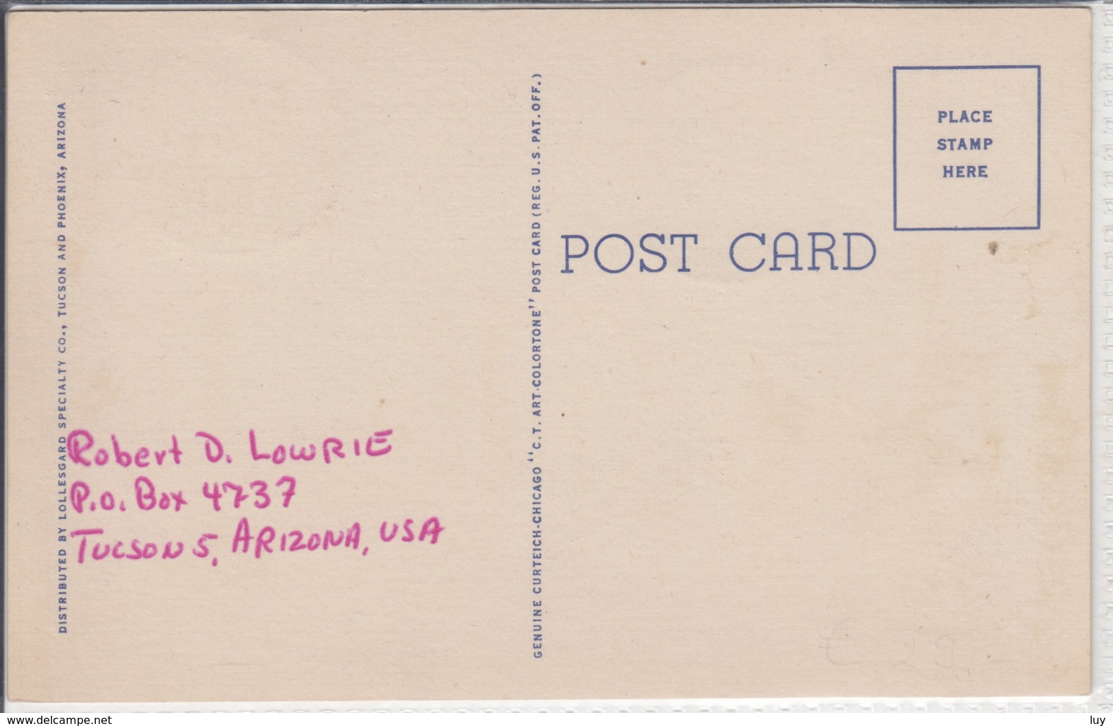 ARIZONA, A Desert Road,  FDC  1958 - American Roadside