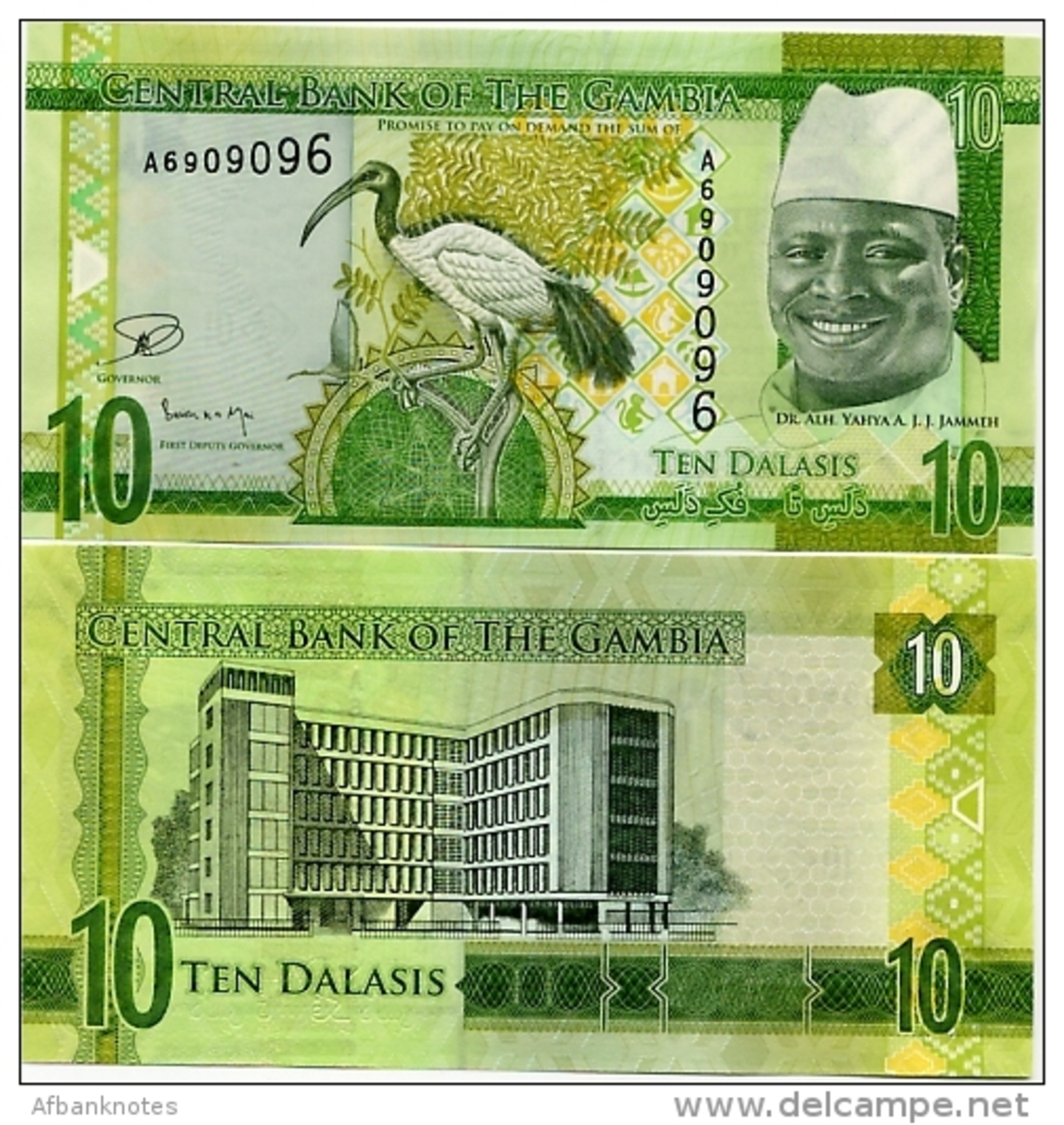 GAMBIA       10 Dalasis       P-32       ND (2015)       UNC - Gambia