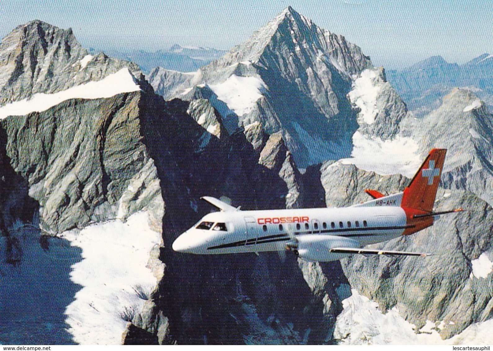 SAAB Cityliner Crossair's Over The Dents Du Midi - 1946-....: Ere Moderne