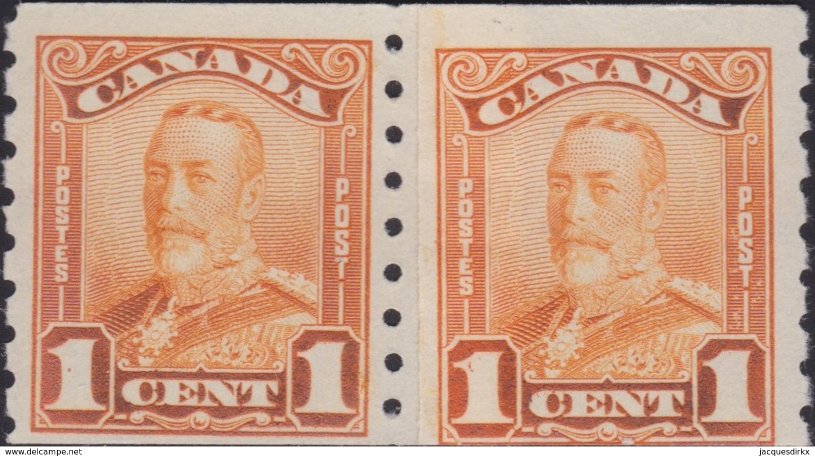 Canada  .  Scott     .      160i  Paire      .    *        . Mint-hinged      .   /    .  Ongebruikt - Neufs