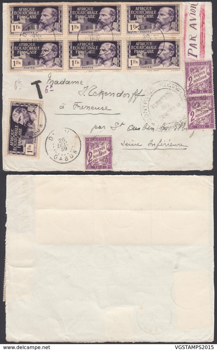 AEF - Devant De Lettre Yv 51 (7x) 26/12/1939 (7G29710) DC2464 - Briefe U. Dokumente