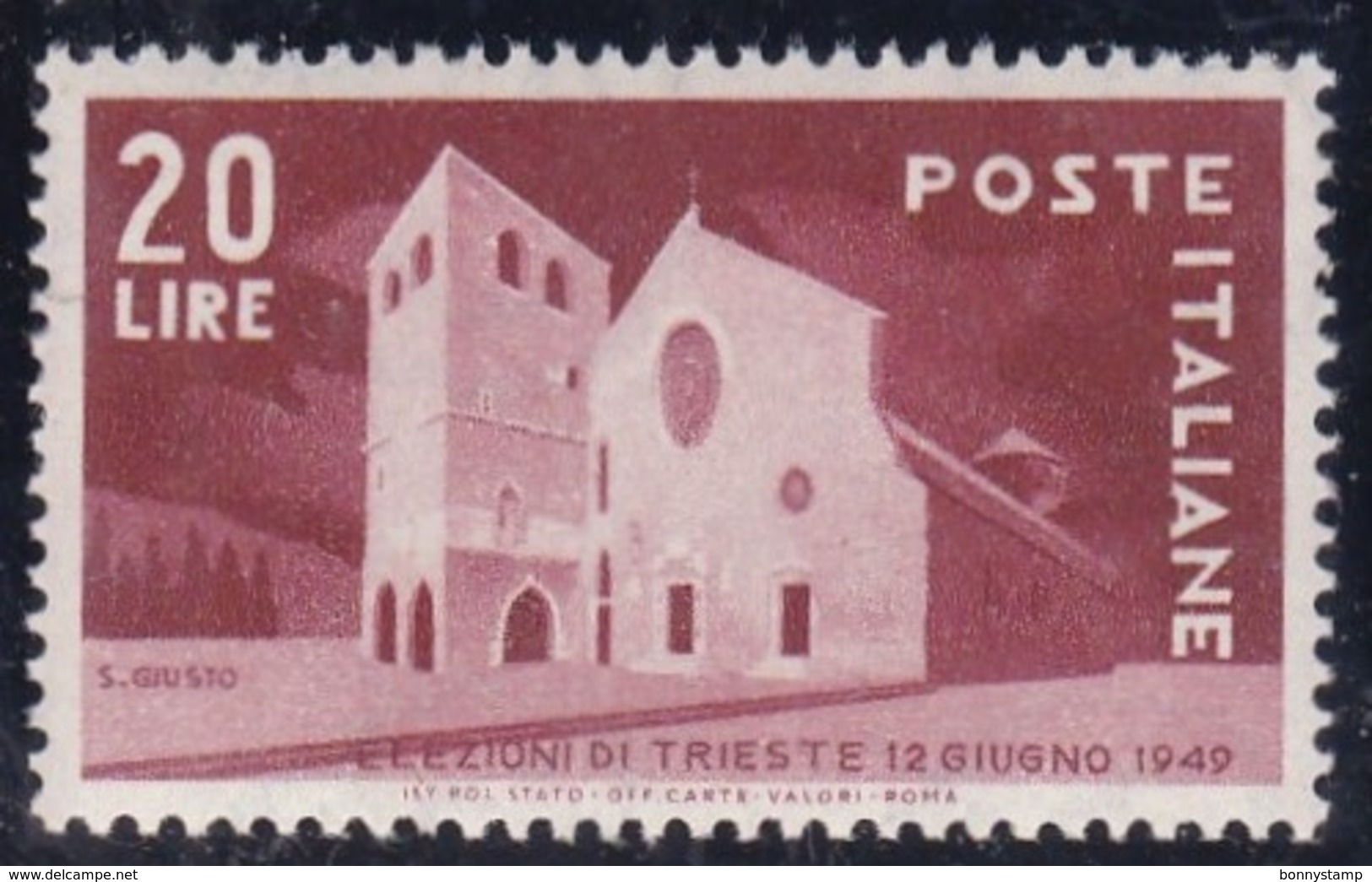 Repubblica Italiana, 1949 - 20 Lire Elezioni Di Trieste - Nr.606  MNH** - 1946-60: Nuovi