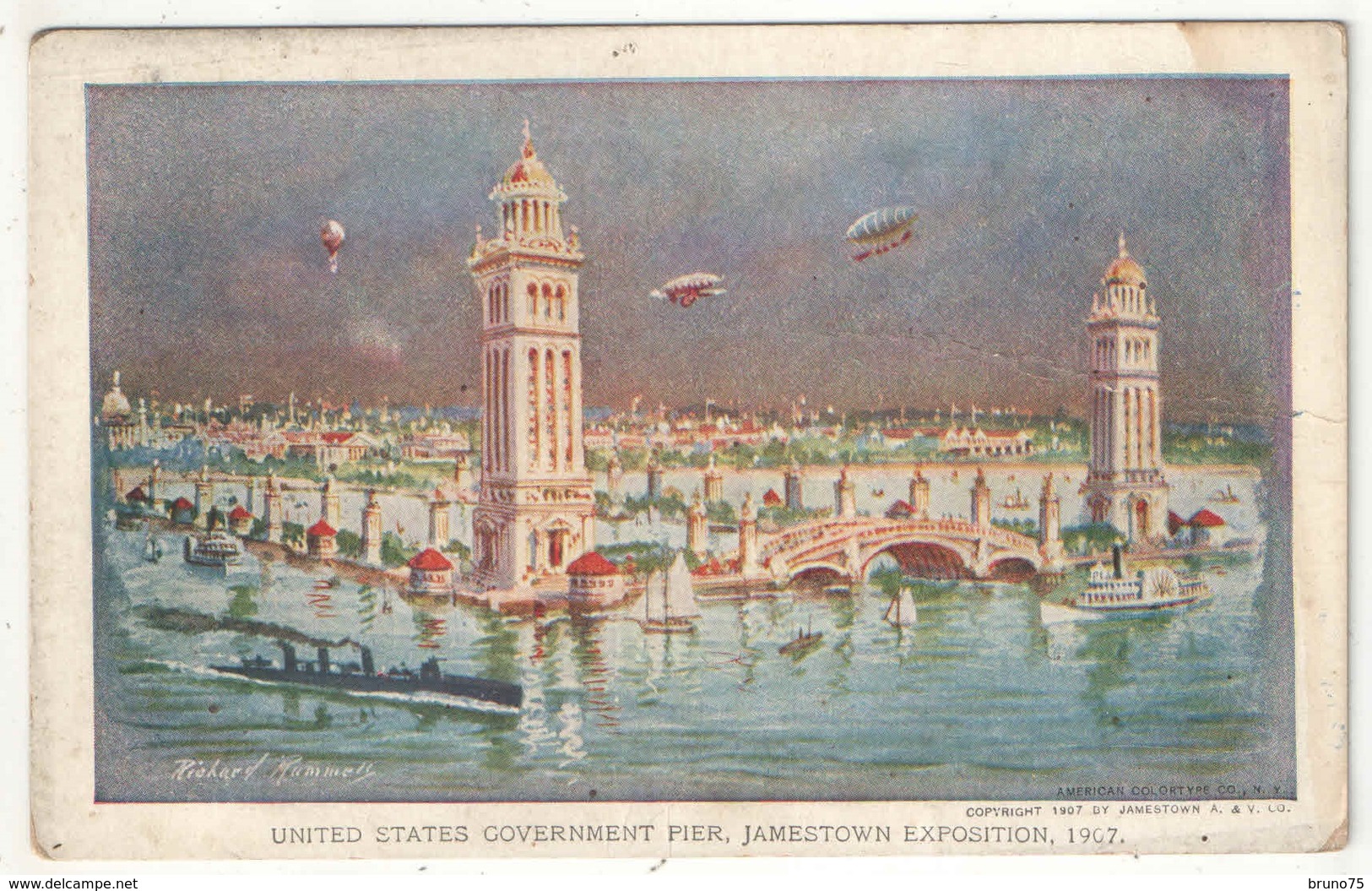 United States Government Pier, Jamestown Exposition, 1907, Norfolk, VA - Norfolk