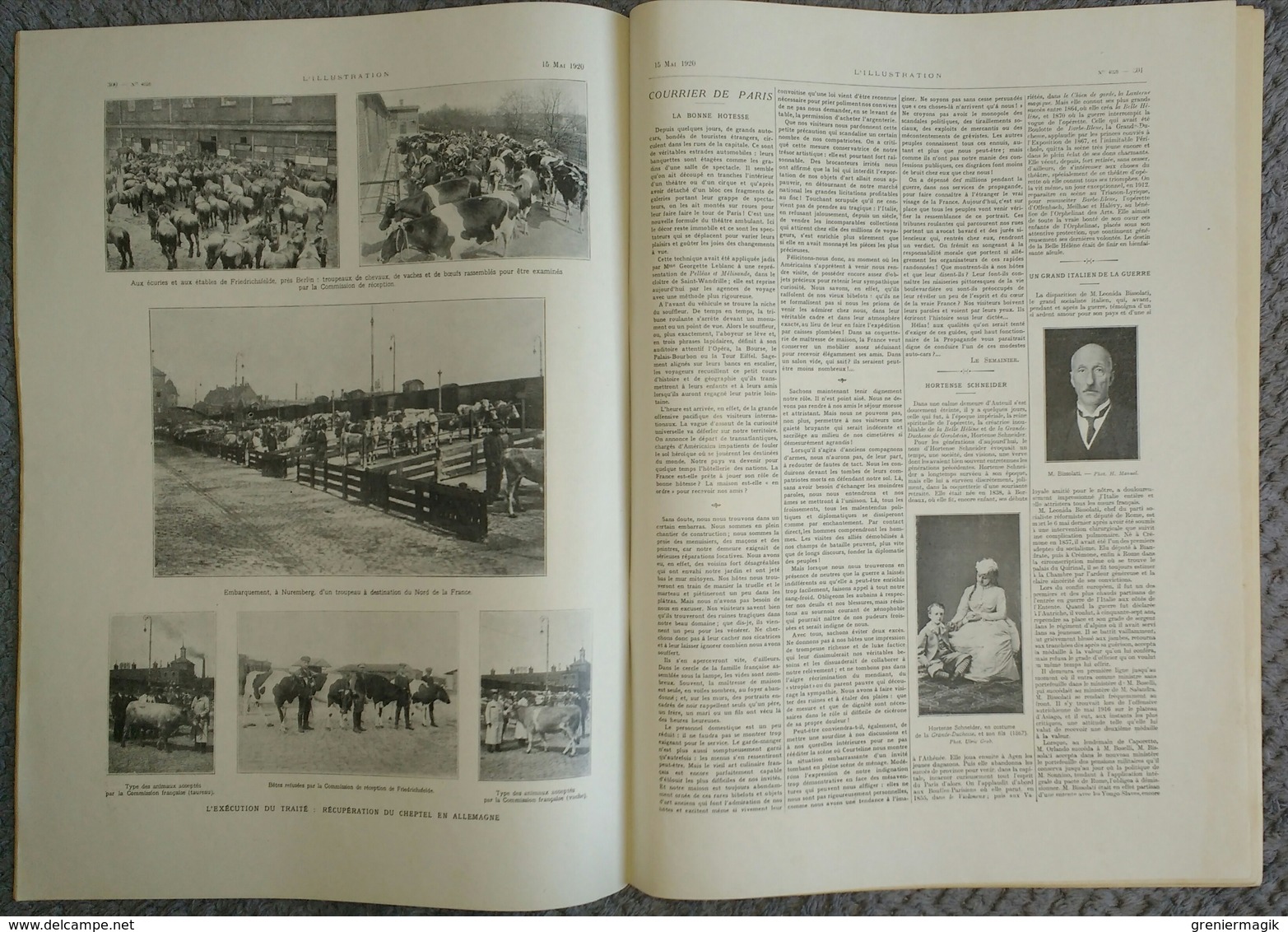 L'Illustration 4028 15 mai 1920 Jeanne d'Arc Orléans/Maroc Casablanca/André Tardieu/Cheminots/Cappiello/Georges Conrad