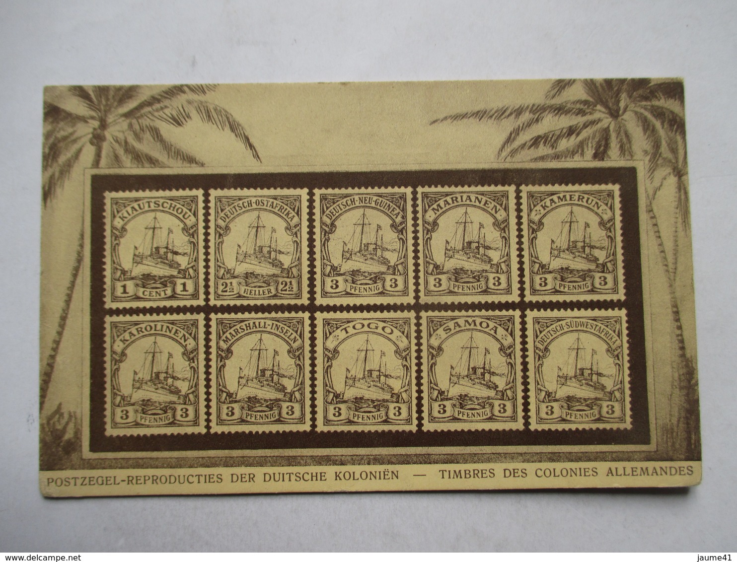 TIMBRES DES COLONIES  ALLEMANDES          TTB - Timbres (représentations)