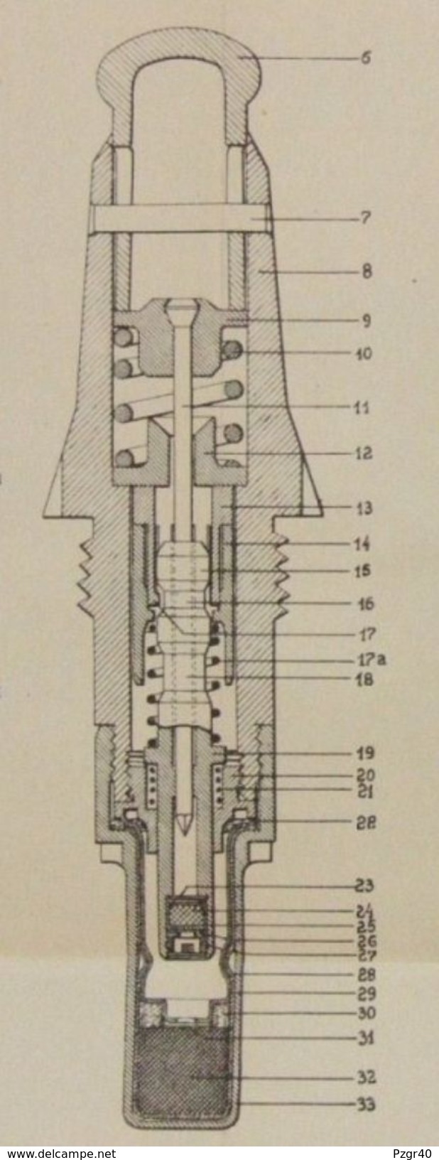 Inert Fusée French RYG 24/31 Fuze - Armes Neutralisées