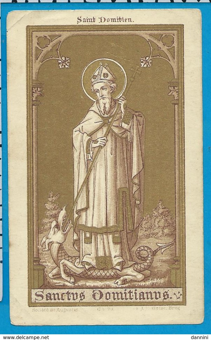 Holycard    St. Augustin   70   St. Domitianus - Images Religieuses