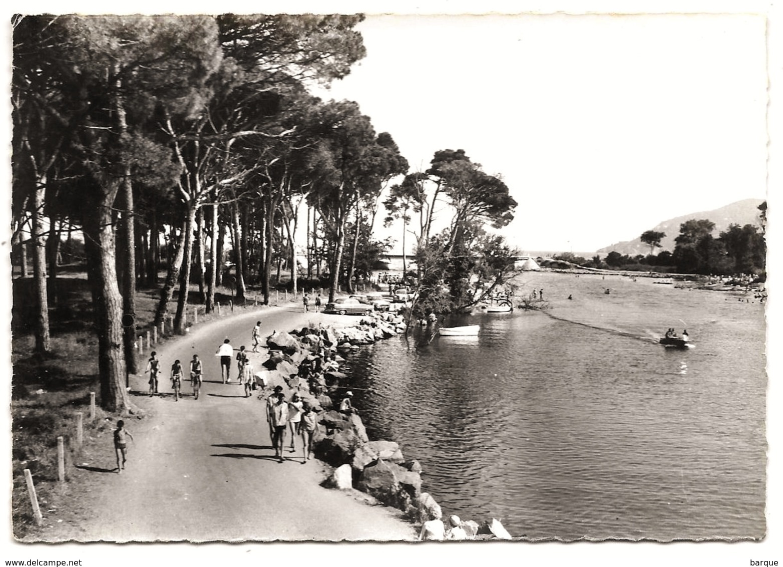 D 06 . CPSM +/-1960 .  MANDELIEU - LA NAPOULE . L'es Bords De SIAGNE Et La Pinede . - Autres & Non Classés