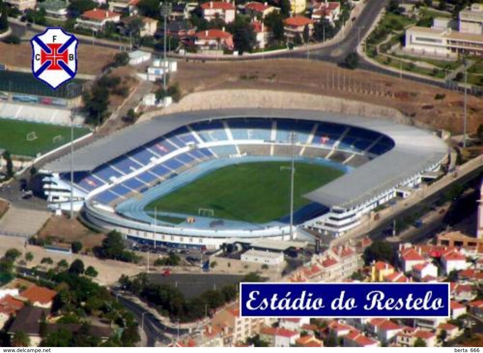 Portugal Belenenses Lisbon Restelo Stadium New Postcard Stadion AK - Soccer