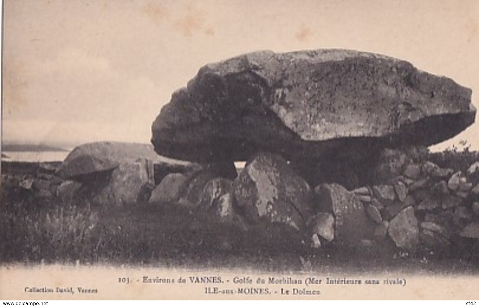 ILE AUX MOINES         LE DOLMEN - Dolmen & Menhirs