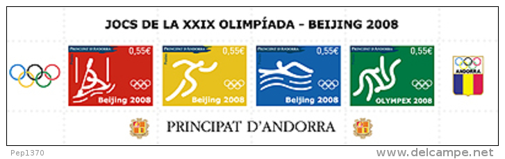 ANDORRA FRANCESA 2008 - JUEGOS OLIMPICOS DE BEIJING - 1 BLOCK - Verano 2008: Pékin