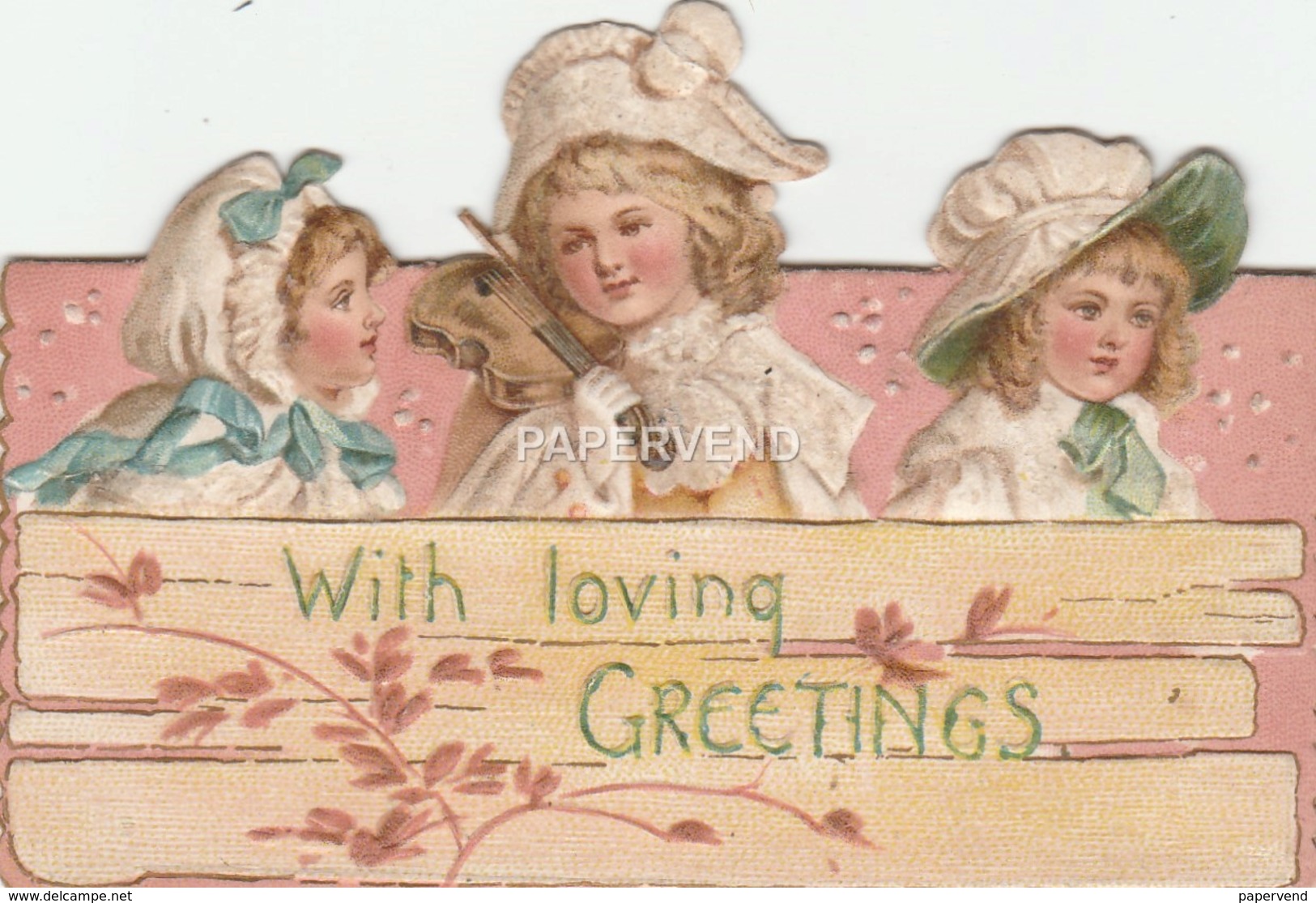 Greetings  Young Girls Diecut Stands  Egc320 - Unclassified