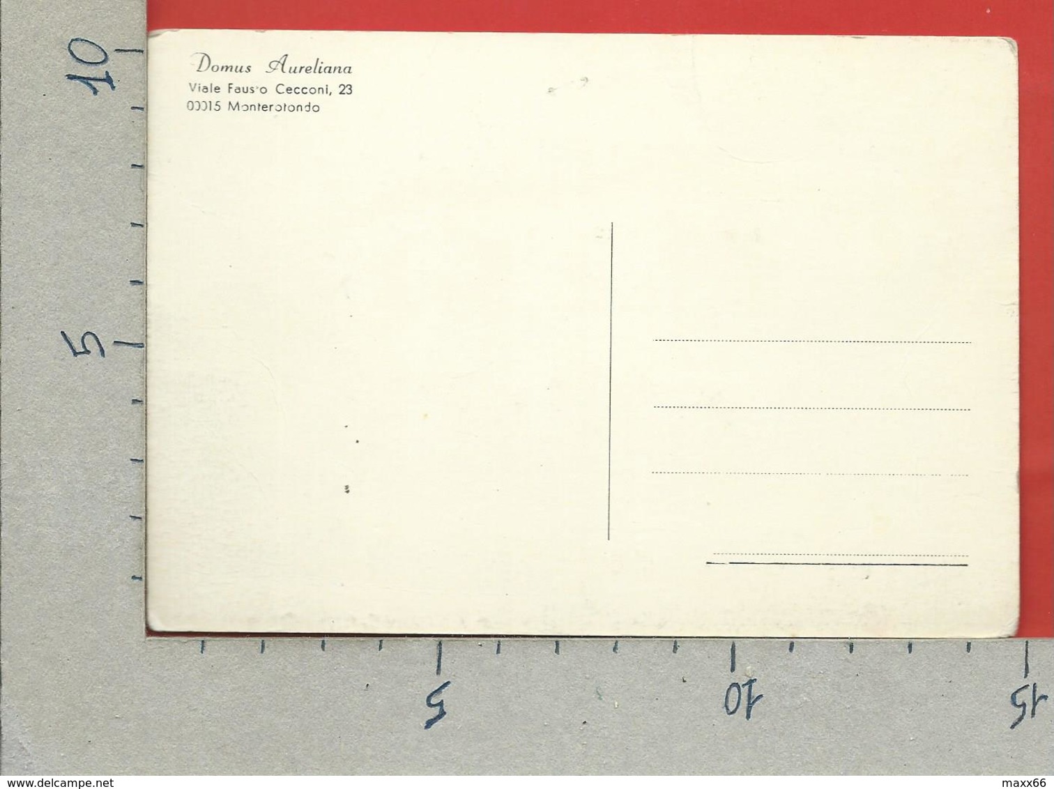 CARTOLINA NV ITALIA - MONTEROTONDO (ROMA) - Domus Aureliana - 10 X 15 - Altri & Non Classificati
