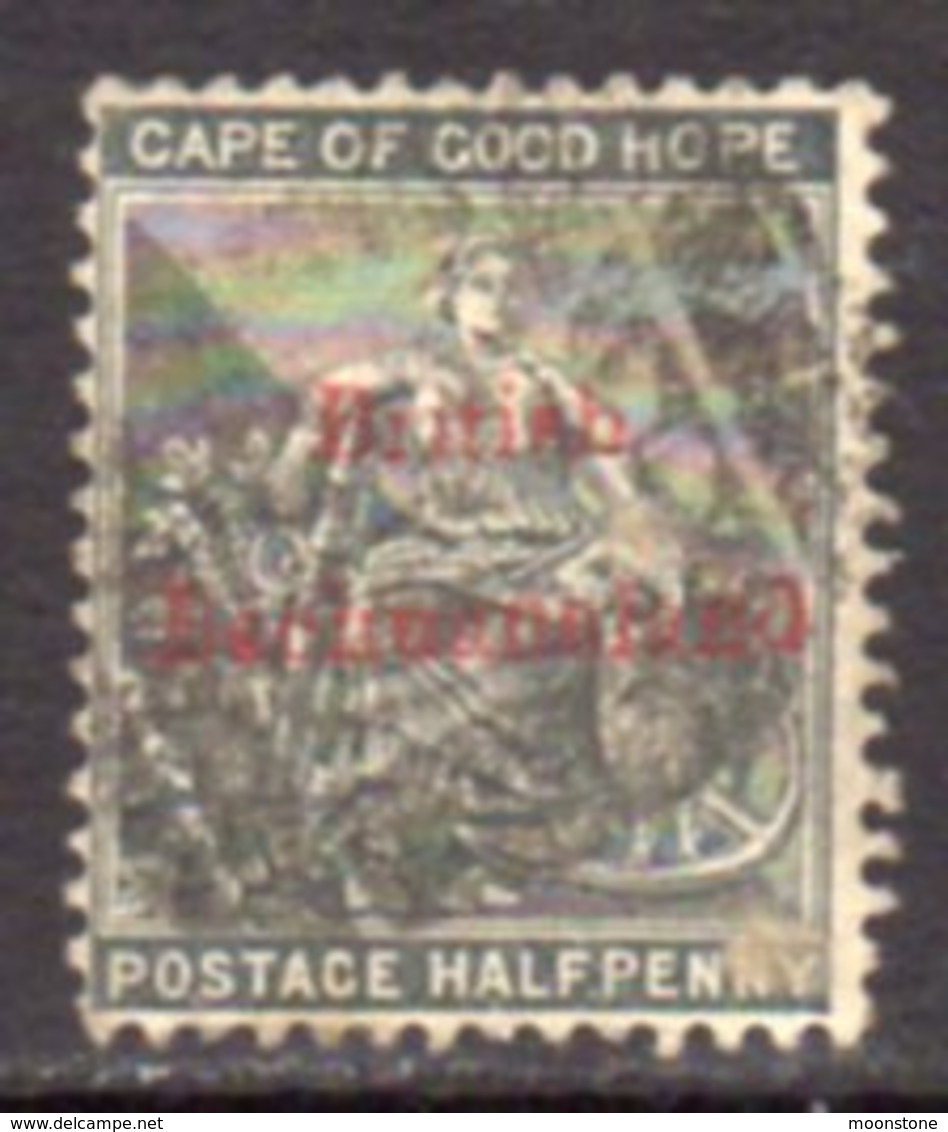 Bechuanaland 1884 ½d Grey-black Overprint On Cape Of Good Hope, Wmk. Crown CC, Used, SG 1 (BA2) - 1885-1895 Colonia Británica