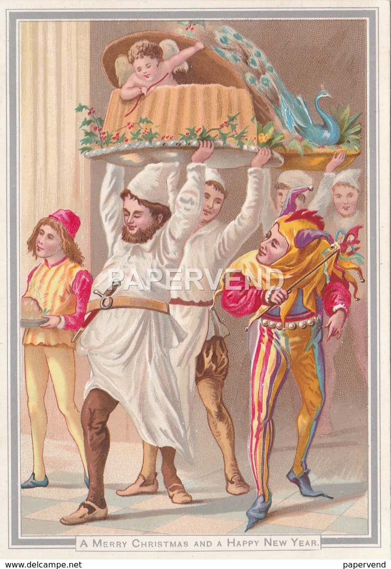 Christmas Card Bringing In The Food  Egc324 - Unclassified