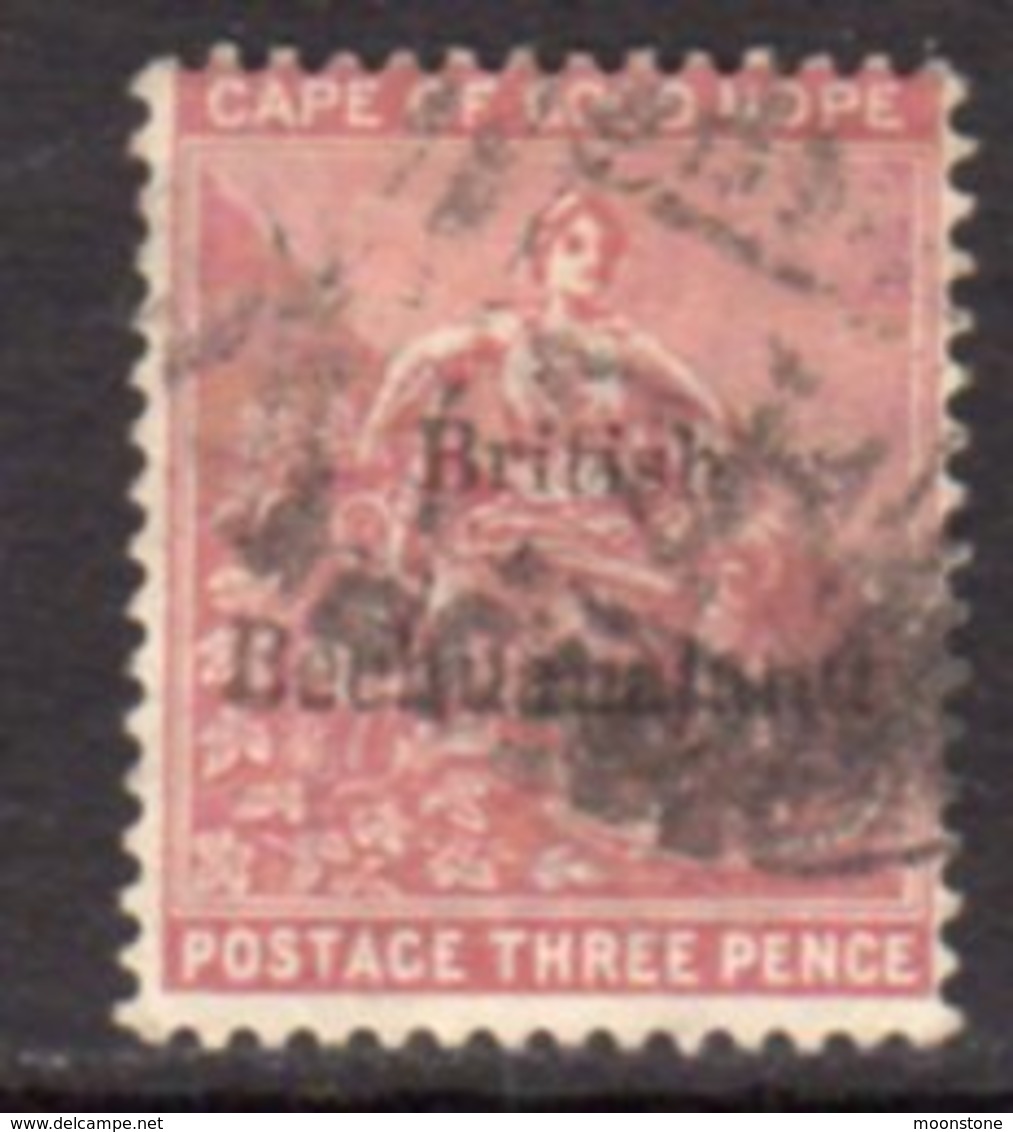 Bechuanaland 1884 3d Pale Claret Overprint On Cape Of Good Hope, Wmk. Crown CC, Used, SG 2 (BA2) - 1885-1895 Kronenkolonie