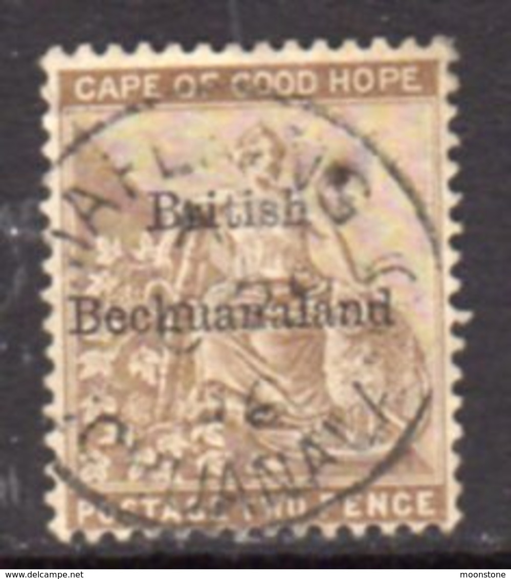 Bechuanaland 1884 2d Pale Bistre Overprint On Cape Of Good Hope, Wmk. Anchor, Used, SG 6 (BA2) - 1885-1895 Colonie Britannique